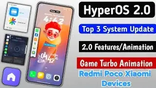 HyperOS 2.0 System App Updates | New Ui Improved Animations Control Centre & More 🔥 | #hyperos #miui