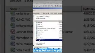 cara mengubah word ke pdf di Microsoft 2010 #shorts #word #simplenewsvideo #yearofyou