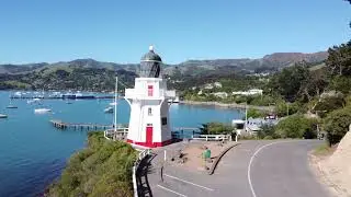 Akaroa New Zealand drone 2020
