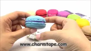 Cafe de N Pastel Blue Mint macaroon squishy charm kawaii