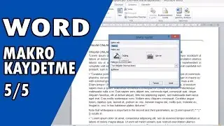 Word Recording Macro | #5