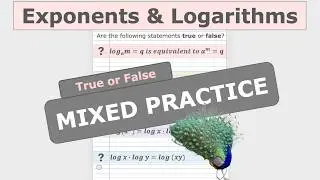 Exponents and Logarithms Mixed Practice: True or False 1