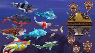 ALL SPECIAL SHARK VS BOMB + ALL MOVIE & TRAILER IN Hungry Shark Evolution