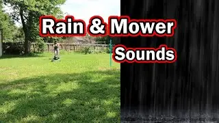 Lawn Mower & Rain Sounds ASMR to Repeat Loop the Video n settings Sleep Study Relax 👉Better Quality