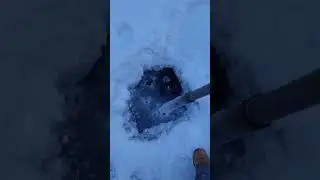 добыча воды зимой :)