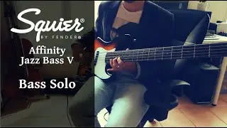 Squier Affinity Jazz Bass V - Bass Solo