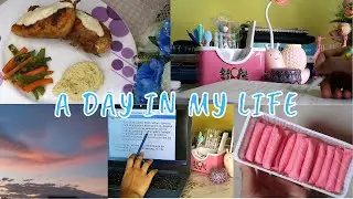 A PRODUCTIVE DAY IN MY LIFE | 🍜📺 STUDY, CHILL, COOKED DINNER | STUDY VLOG 10
