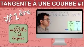 Déterminer une équation d'une tangente à une courbe - Première