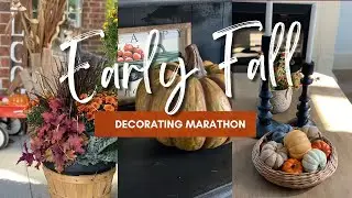 🍁 Early Fall Decorating Ideas | Fall Decorate With Me 2024 | Fall Decorating Ideas