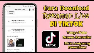 HOW TO DOWNLOAD OUR LIVE RECORDINGS ON TIKTOK