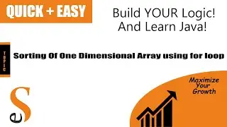 Java: Selection Sort of One Dimensional Array