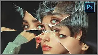 [ Photoshop Tutorial ] Broken Glass photo Effect in Photoshop CC