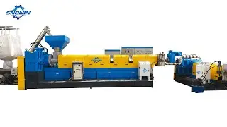 PP/PE/PC/ABS injection plastic scraps or hard plastic flakes recycling and granulating machines