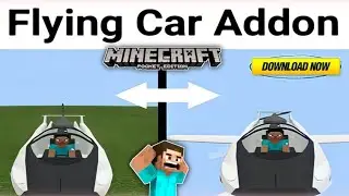 Flying car addon For minecraft PE 🤯🤯 || Download Now || mod minecraft pe