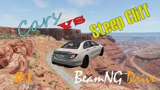 Cars vs Steep Cliff # 1 - BeamNG Drive