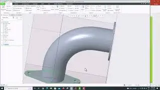 Creo parametric tutorials for beginners|creo|proE|tutorial-05-Pipe bend with flange