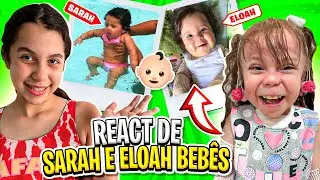 REAGINDO A FOTOS RARAS DE SARAH E ELOAH BEBÊS - Sarah de Araújo Games