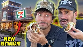 Eating at 7-Eleven's New RESTAURANTS!! (This is CRAZY)