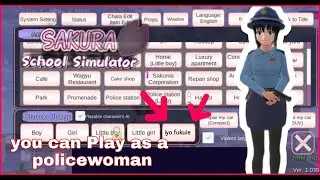 You can Play as a policewoman | sakura school simulator
