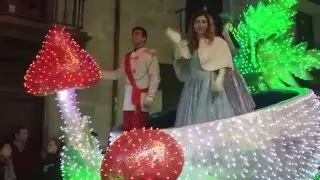 Santa Claus parade in Zamora, Spain