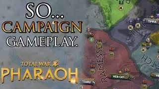 First look at Total War: Pharaoh Campaign gameplay + a theory on WHY it's a Troy reskin...