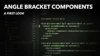 Angle Bracket Components: A first look