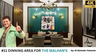 Indian contemporary style dinning room made for triggered insaan and family 😍#triggeredinsaan
