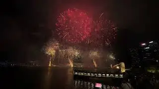 Singapore Pre NDP 2024 - Fireworks in slow motion!