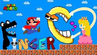 Super Mario & Alphabet Lore (A - Z...) Finger Heart - Mario Love Story | Game Animation