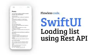 Dynamic list data using Rest API | SwiftUI | Flawless code