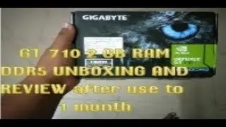 GT 710 2 GB GDDR5 RAM UNBOXING AND REVIEW [HINDI/URDU]