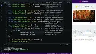 JavaScript HTML5 APIs 028 Picture-in-Picture (PiP) Mode