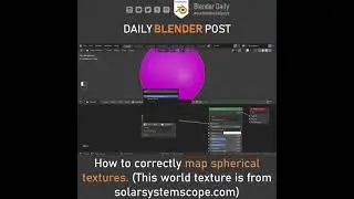 Sphere Texture Mapping in Blender 