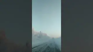 Зимние перевалы в уральских горах, красиво, но опасно. 