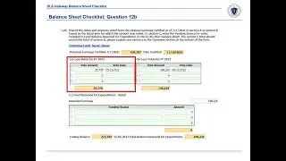 Instructional video: Balance Sheet Checklist