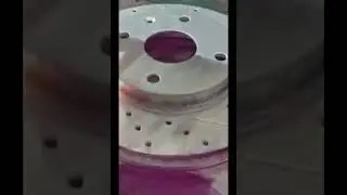 Удаление краски с диска лазерным станком LPS Clean | www.raymark.ru 