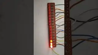 LED meteor rainshower effect | 16 LED's | Raspberry pi pico.