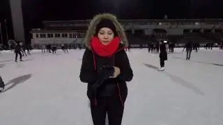 Night Skating. Testing GoPro Hero 5 Black. Almaty.