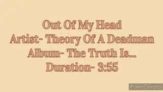 Out Of My Head by Theory Of A Deadman (Lyric Video)