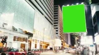 A Billboard With A Green Screen Time Lapse 4k | By Creator Stockify