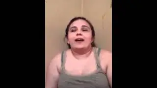 Girl getting annoyed cause she cant sing the right. (Whitney Huston) (Usher)