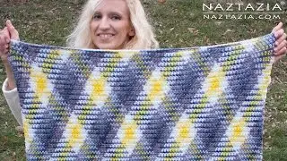 PLANNED POOLING CROCHET - Argyle and Diamond DIY Tutorial for Super Scarf & Afghan Blanket