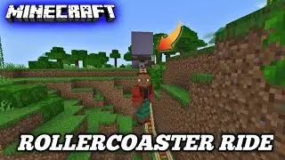 This Rollercoaster ride got scared 😨 me || Minecraft || Ghost plays yt
