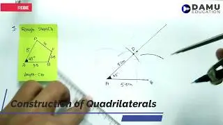 Construction of Quadrilaterals | Ex 1 Q 1 | 8th Class | Damu Education | 