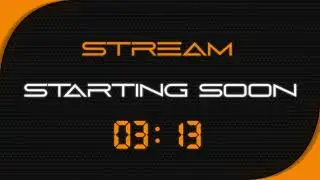 Stream Starting Soon 4K Orange