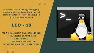 Mastering Error Handling, Debugging, Logging, and Error Reporting | Tutorial by 