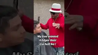 When your kid wants Edger hair cut in the hood #funny #trending #2024 #bosslifefemer
