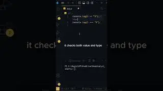 JavaScript Tips: == vs === Explained in 60 Seconds! #shorts #javascript # #programming #coding