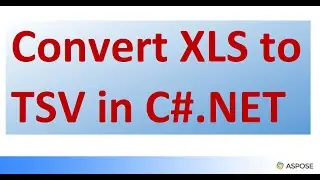 Convert XLS to TSV in C#.NET