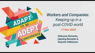 Adapt to be Adept eConference 2020: Welcome Remarks, Opening Remarks and Keynote Addresses